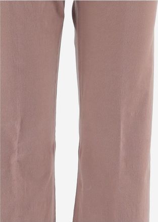 Ql2 Quelledue Womens Stretch Cotton Velvet Trousers Pink