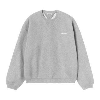 Carhartt Work in Progress Ebbert Sweatshirt - Heren - Sweatshirts & Hoodies - Grijs - Maat: M Katoen