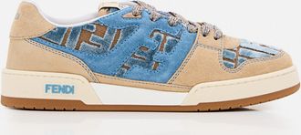 Fendi Light Brown Logo Sneakers