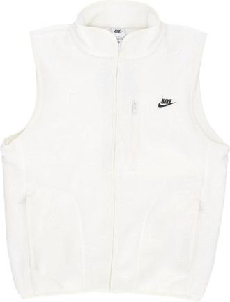 Nike Sherpa Fabric Windized Vest - Heren - Bodywarmers - Wit - M - Polyester - Fitness