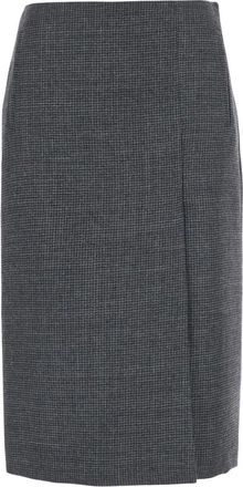 Mauro Grifoni Falda Midi con Abertura - Skirts - Mujer - Gris - XS