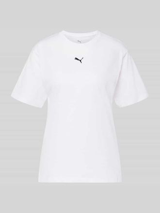 Puma Relaxed Fit T-Shirt aus reiner Baumwolle in Weiss, Gr&ouml;&szlig;e XL