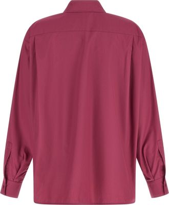 Max Mara Womens Fuchsia Cotton Blouse