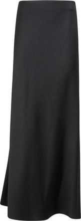 Carven Keel Skirt - Dames - Maxi Rokken - Zwart - M - Satijn - Rokken