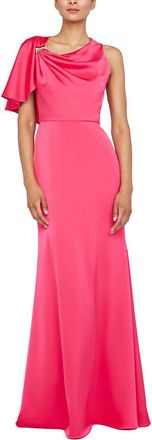 Theia Darcie Flutter Sleeve Gown