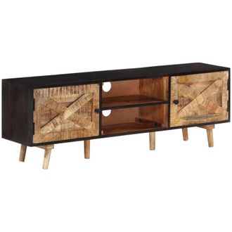 vidaXL Mueble De Tv Madera Mango Rugosa Y Acacia Maciza 140x30x46 Cm Vidaxl