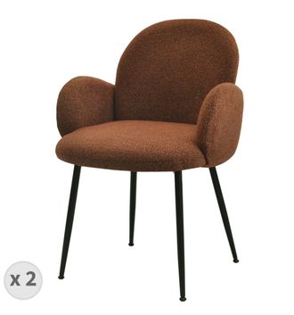 Moloo Silla de tela Cozy Terracotta (x2)