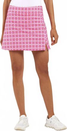 Jude Connally Morgan Pull-On Skort In Terrace Geo Peony Pink