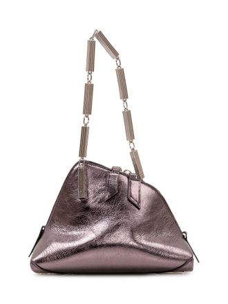 The Attico Silver La Scala Mini Clutch
