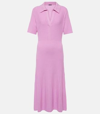 Joseph Ribbed-knit wool midi dress