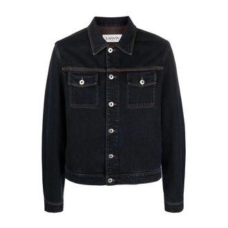 Lanvin Heren, Jassen, Blauw, Maat: M Denim