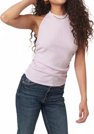 Bloomingdale's After The Rain Rib Halter Top In Frosted Violet