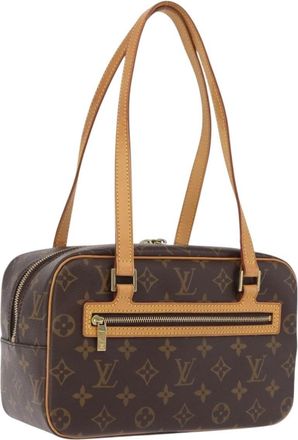 Louis Vuitton Cite Monogram Canvas Brown Canvas Handbag (Pre-Owned)
