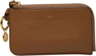 Chlo&eacute; Pre-owned Business Card Case - Dames - Vintage Accessoires - Bruin - ONE Size - Leer - Vintage
