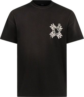 Amiri MA QUAD SNAKE OS TEE Size: XL, colour: BLACK