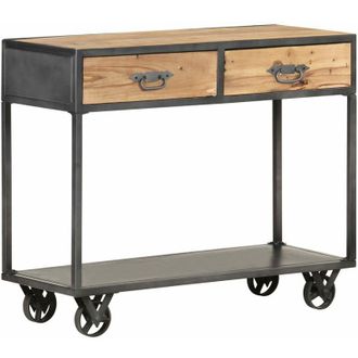 vidaXL Mesa consola de madera maciza reciclada 90x35x74 cm Vidaxl