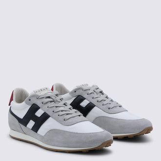 Hogan Leather & Suede Colourblock Sneaker - Multicolor