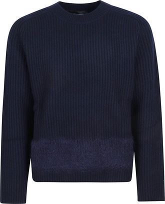 Dsquared2 Ribbed Knit Wool Blend Sweater