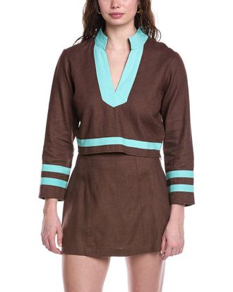 Sail to Sable The Tunic Linen-Blend Top