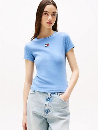 Tommy Hilfiger Tommy Badge Ribbed Slim T-Shirt
