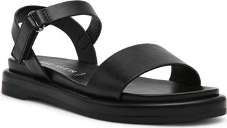Anne Klein Elani Ankle Strap Sandal in Black at Nordstrom, Size 5.5