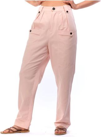 Weili Zheng Wide Broeken - Dames - Wijde Broeken - Roze - XS - Katoen - Broeken