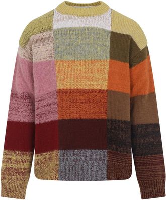 Dries Van Noten Mustard Yellow Wool Marti Sweater-Uomo