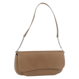 Bally Pre-owned Shoulder Bags, female, Beige, Size: ONE SIZE Pre-owned Leather Shoulder Bag