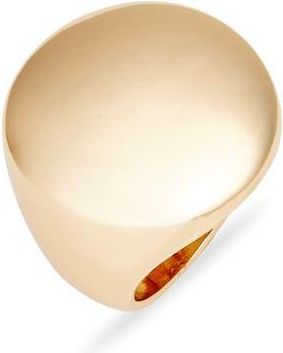 Open Edit Polished Medallion Ring in Gold at Nordstrom, Size 8