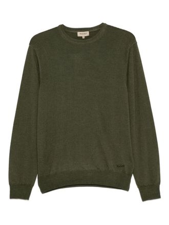 Woolrich Green Crew Neck Sweater