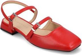 Journee Collection Gretchenn Slingback Mary Jane Pump in Red at Nordstrom Rack, Size 8.5