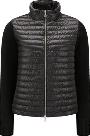 Moncler Moncler Padded Wool Zip-up Cardigan, Women, Black, Size: Xs