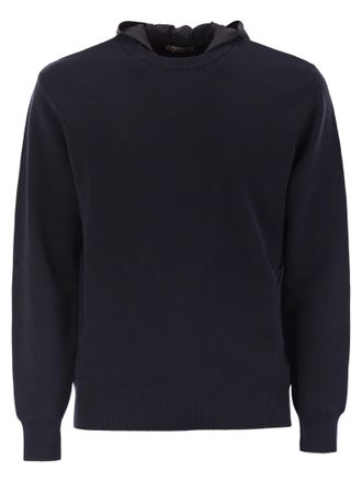 パーカー・フーディ HERNO Resort double cotton knit and nylon hoodie Herno Resort Double Cotton Knit And Nylon Hoodie from