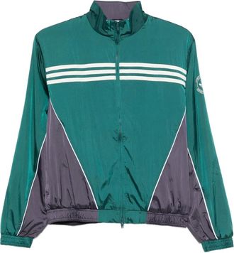 adidas x Sporty & Rich Giacca a vento a righe - Verde