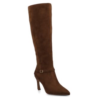 Journee Collection Journee Womens Elara Medium and Wide Width Knee High Dress Boots