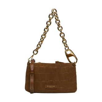 My Best Bags Firenze Reflex Suede Tas - Dames - Tassen - Bruin - Maat: ONE Size Su&egrave;de
