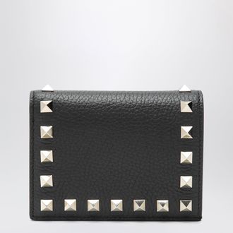 Valentino Garavani Black Rockstud leather wallet
