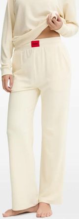HUGO BOSS Broek met logopatch - Beige