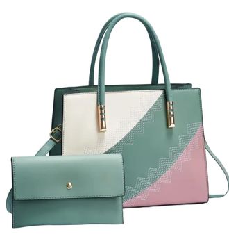 Generic Two Piece Luxury Square Shoulder Cross Body Bag, Custom Women Handbag