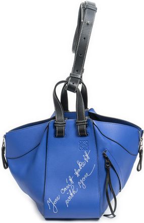 Loewe Pre-owned Womens Small Bicolor Hammock Shoulder Bag - Blue - One Size