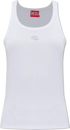 Diesel Camisole Top - Dames - Tops zonder mouwen - Wit - S - Katoen - Tops