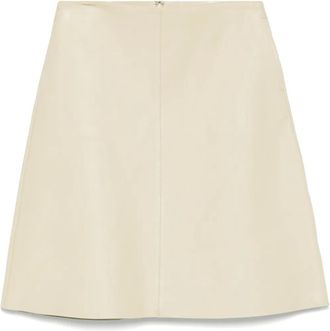 Toteme Minigonna in pelle - Toni neutri