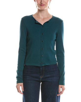 Michael Stars Trixie Crewneck Snap Cardigan