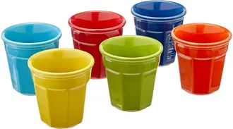 Bialetti Bicchierini Juego De 6 Tazas De Espresso - Colorido (6 Piezas)