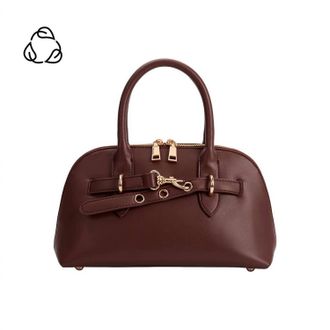 Melie Bianco Womens Rue Handle Bag In Burgundy