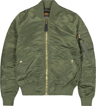 Alpha Industries Bomberjacke ALPHA INDUSTRIES MA-1 VF Light W, Damen, Gr. XS, gr&uuml;n (sage, gr&uuml;n, gold), Obermaterial: 100% Nylon, Futter: 100% Nylon, Jacken Bomberjacke