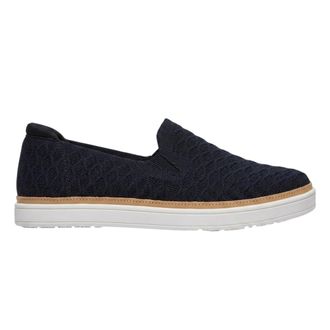 Skechers Coast Drive-loafers met structuur voor dames (Zwart)
