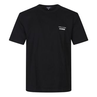 Comme Des Gar&ccedil;ons T-Shirts, male, Black, Size: XL T-shirt with printed logo
