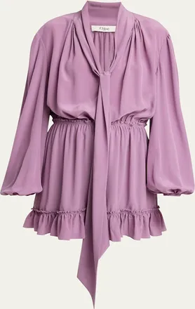 Chlo&eacute; Organic Silk Crepe De Chine Dress
