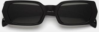 Retro Superfuture Sunglasses Laltro Black Dhp Black/Black Unisex